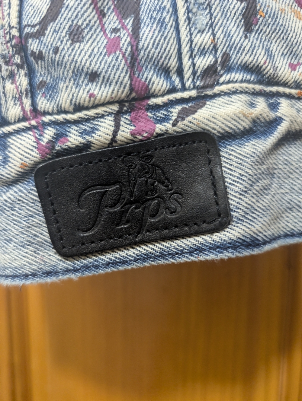PRPS *RARE* Gale Paint Splatter Light Wash Denim - Size L - Picture 4 of 9